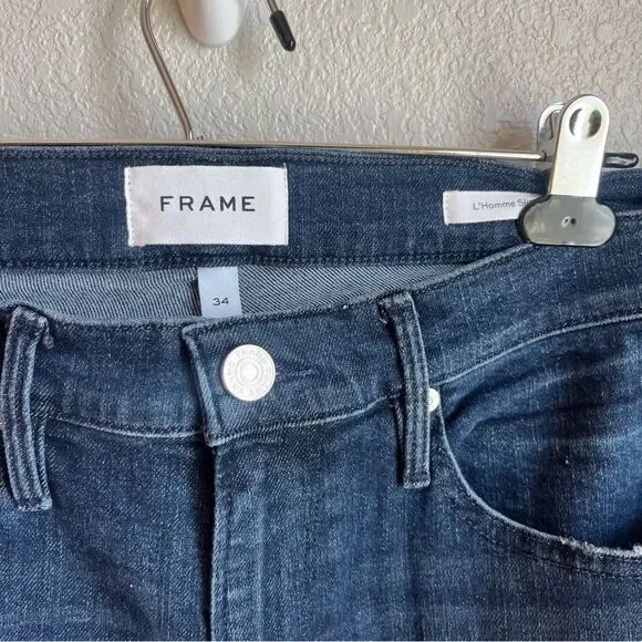 FRAME L'Homme Slim Fit Jeans in Blue Coast